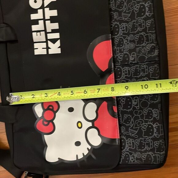 Hello Kitty Black  Laptop Case Messenger Bag Shoulder Strap 2011 - Picture 5 of 11